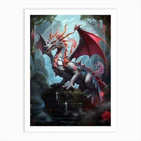 Dragon In The Forest Art Print