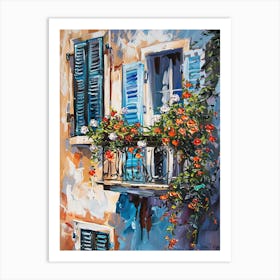 Balcony Painting In Split 2 Art Print