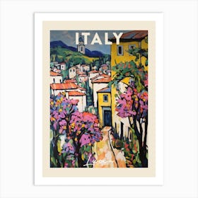 Lucca Italy 2 Fauvist Painting  Travel Poster Art Print