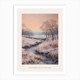Dreamy Winter National Park Poster  Northumberland National Park United Kingdom 4 Art Print