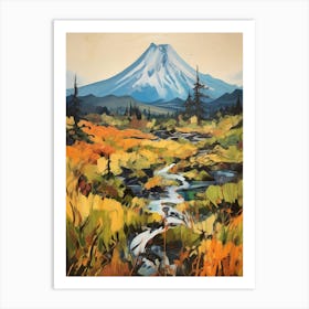 Mount Fuji Japan 3 Mountain Painting Art Print