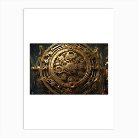 Clockwork Clock Art Print