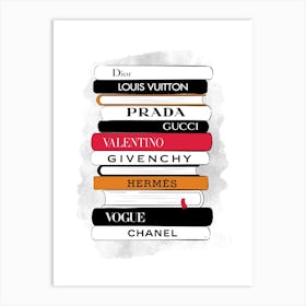 Brand Fashion Books Art Print