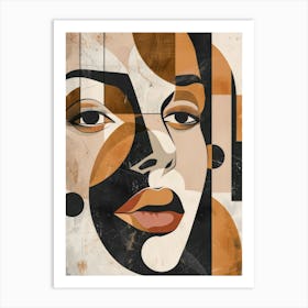 Abstract Face Canvas Print Art Print