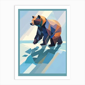 Bear On Ice Art Print