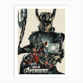 Avengers Movie And FIlm Art Print