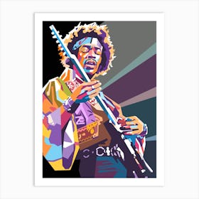 Jimi Hendrix art Art Print