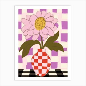 Peonies Flower Vase 1 Art Print