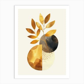 Gold Leaf 27 Art Print