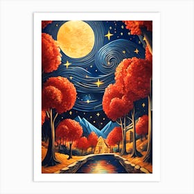 Mountain Night Art Print