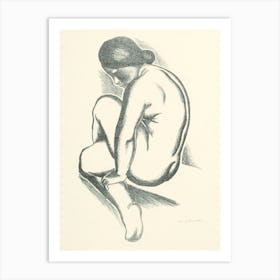Female Nude, Mikuláš Galanda Art Print