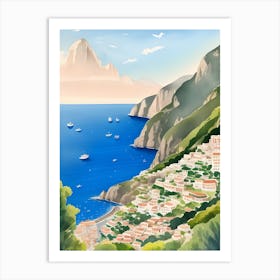 Amalfi Coast Art Art Print