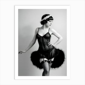 1920's Burlesque Dancer ~Reimagined 68 Art Print