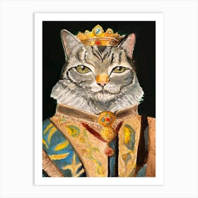 King Cat 1 Art Print