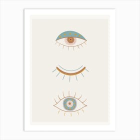 Evil Eyes I Art Print