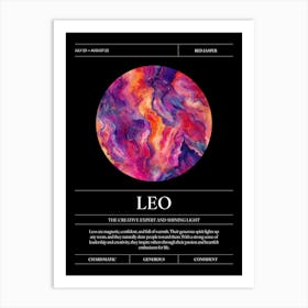 Red Jasper Crystal Gem, Leo Zodiac Sign Art Print