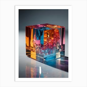 Colorful Cube Art Print