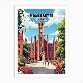 Manchester Vintage Art V 01 Art Print