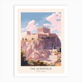 The Acropolis Athens Greece 2 Travel Poster Art Print