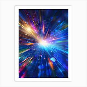 Abstract Space Background 1 Art Print