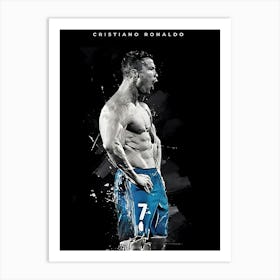 Cristiano Ronaldo Football 1 Art Print