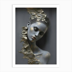 Abstract Portrait Of A Woman 14 Art Print