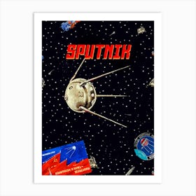 Sputnik: Gagarin space art — Soviet space art [Sovietwave] Art Print