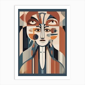 Woman'S Face 5 Art Print