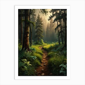 Path In The Forest Art Print