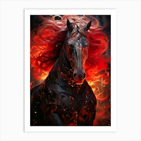 Fire Horse Art Print