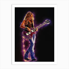 Spirit Of Sheryl Crow Bass Art Print