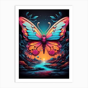 Colorful Butterfly Art Print