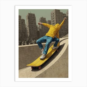 Skateboarder Art Print