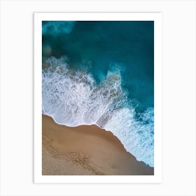 Aerial View Of A Beach 107 Art Print