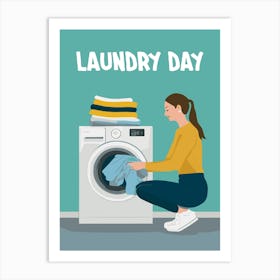 Laundry Day Art Print