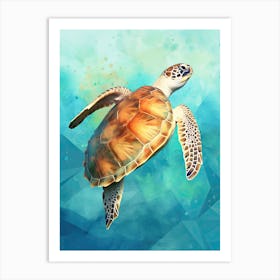 Sea Turtle Painting Art Print