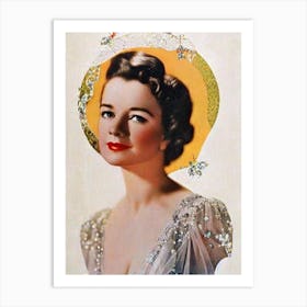 Helen Hayes Retro Collage Movies Art Print