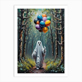 Ghost In The Woods Art Print