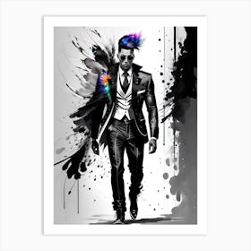 Man In Suit Art Print