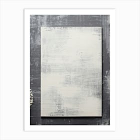 A Sheet Of Retro Style Old Fashioned Cardboard Textured Saturated In The Monochrome Grey Shades O (5) Art Print