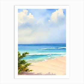 Bathsheba Beach 2, Barbados Watercolour Art Print