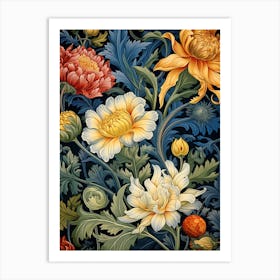 Floral Wallpaper 28 Art Print