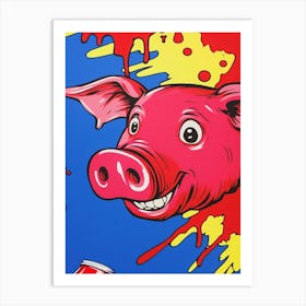 Pig In A Can Art Print