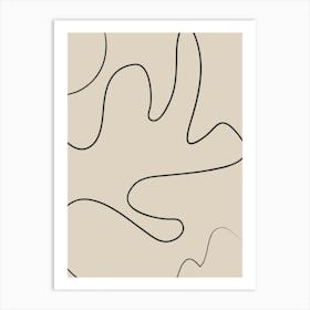 Abstract Line Drawing 1 Art Print