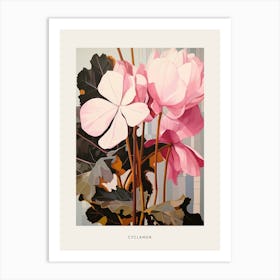 Flower Illustration Cyclamen 4 Poster Art Print