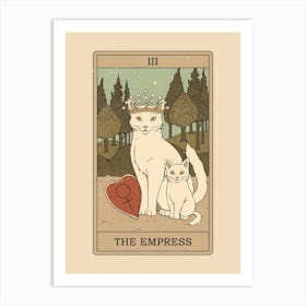 The Empress   Cats Tarot Art Print