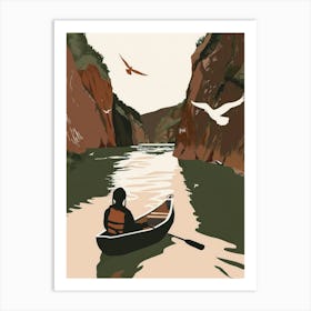 Canoeing 1 Art Print