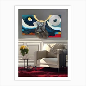 Wall For Living Room Art Print