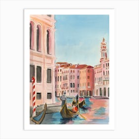 Venice At Dawn Art Print