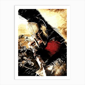 Sparta Warrior 300 movie Art Print